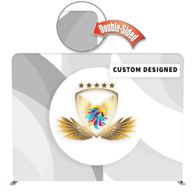 10ft pillowcase backdrop banner double sided print with custom graphics