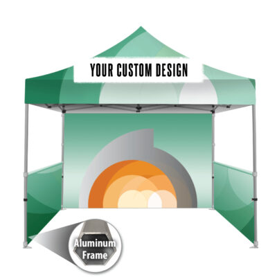 TENT 10' X10' ALUMINUM | CANOPY | SINGLE-SIDED WALL GRAPHIC PACKAGE