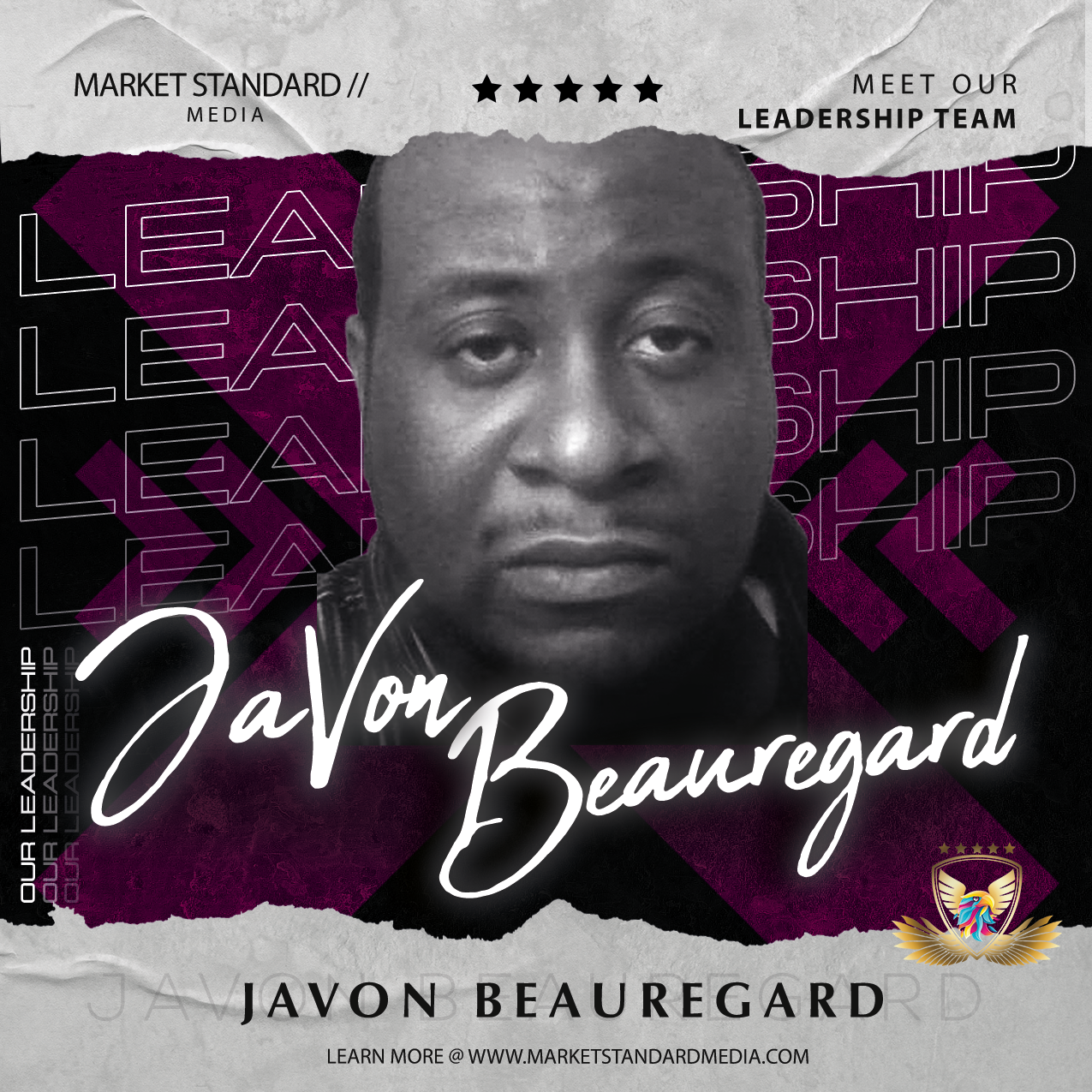 PRESS RELEASE- Meet our Leadership, JaVon E. Beauregard